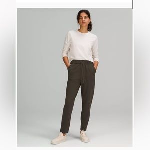 Lulu lemon stretch high rise pant - olive green